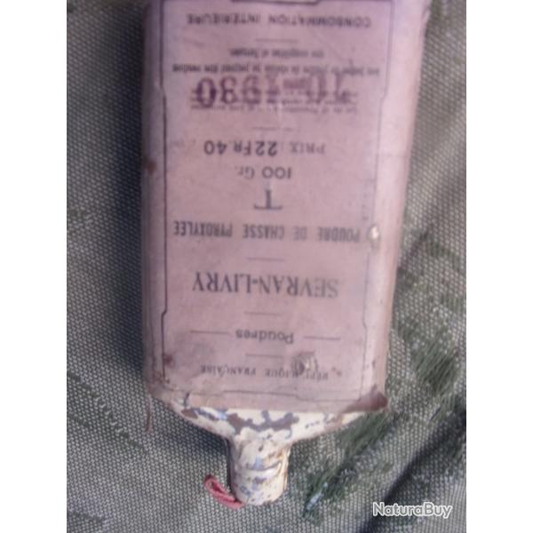 bidon de poudre ancien 1930
