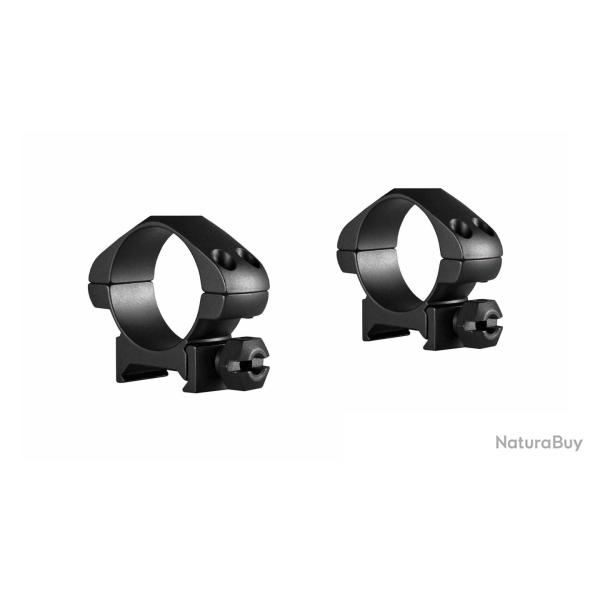 Colliers pour lunette Hawke Precision 30 mm - Bas - Weaver