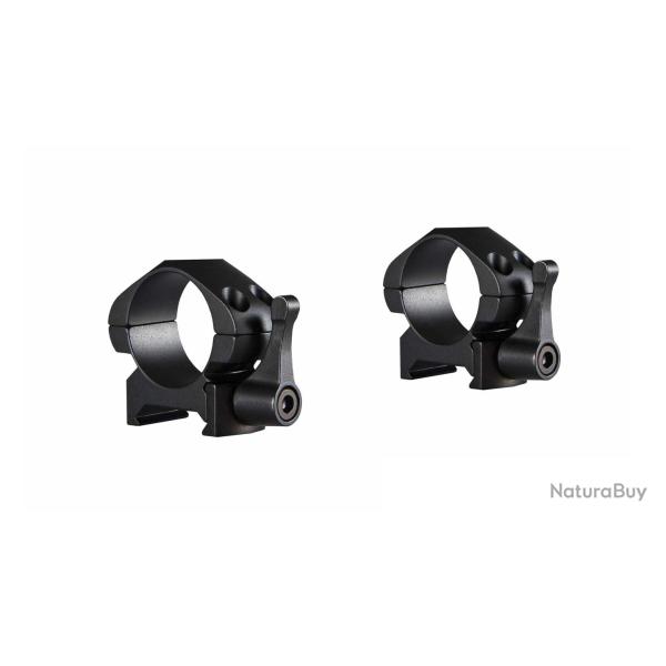 Colliers pour lunette Hawke Precision 25,4 mm - Bas - Weaver � levier