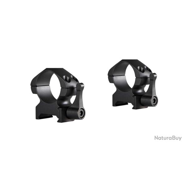 Colliers pour lunette Hawke Precision 25,4 mm - Medium - Weaver  levier