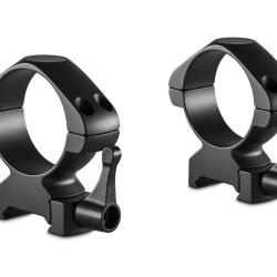 Colliers pour lunette Hawke Precision 34 mm - Bas - Weaver &agrave; levier