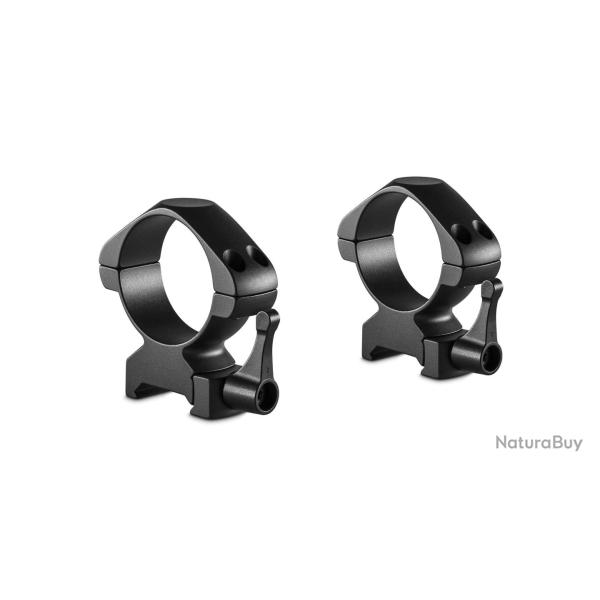 Colliers pour lunette Hawke Precision 34 mm - Bas - Weaver � levier