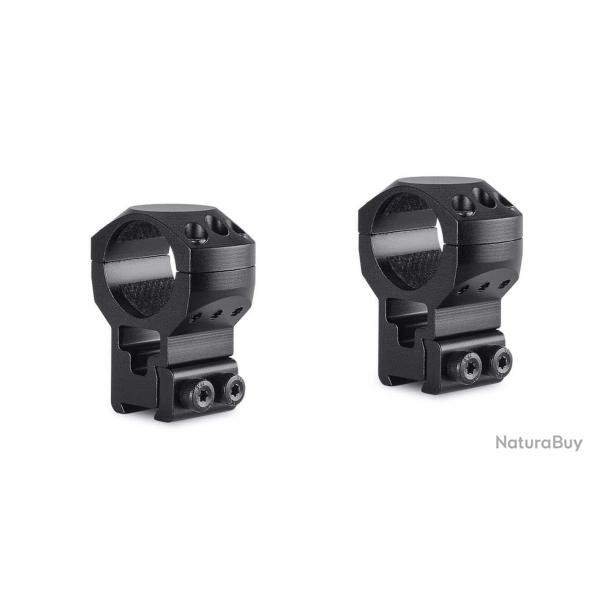 Colliers pour lunette Hawke Tactical 25,4 mm - Extra-Haut - Rail de 9-11 mm