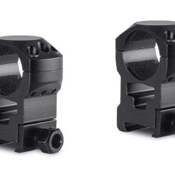 Colliers pour lunette Hawke Tactical 25,4 mm - Extra-Haut - Weaver