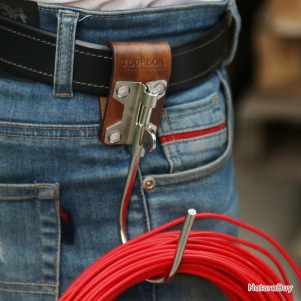 Tourbon-crochet flottant en cuir vritable  LIVRAISON GRATUITE