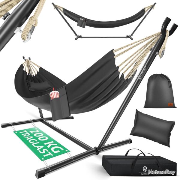 Hamac Lake avec Support | Hamac Double pour 2 Personnes, capacit� de Charge de 200 kg