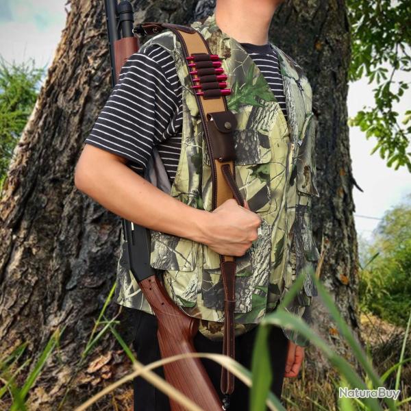 bandoulire pour pistolet en toile et cuir microfibre rglable entre 85 et 100 cm LIVRAISON GRATUITE