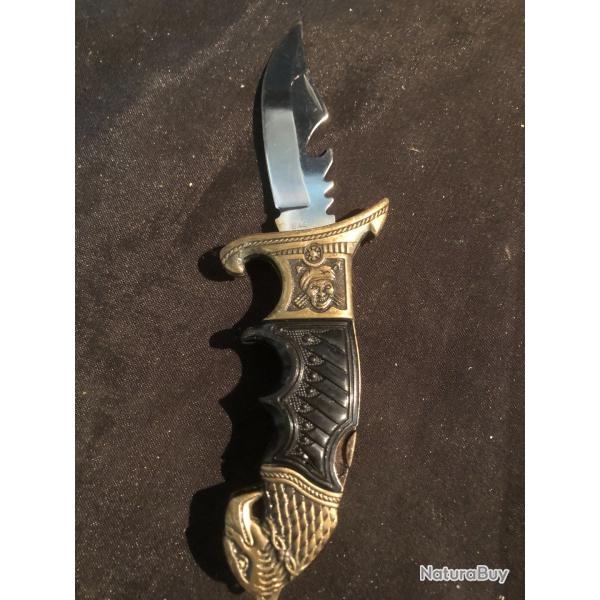 couteau pliant tete d aigle et pirate