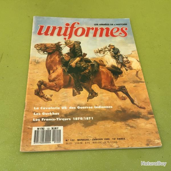 VENDU PAR LE-CUIRASSIER REVUE UNIFORMES N122 JANVIER 1989