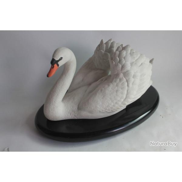 Cygne blanc porcelaine biscuit Franklin Mint