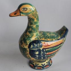Boite Bonbonnière figurative Canard Faïence HB Quimper 702