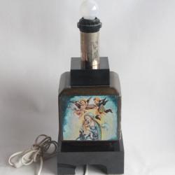 Pied de lampe peint Icône Vierge à l'enfant