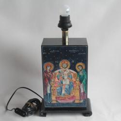 Pied de lampe peint Icône orthodoxe