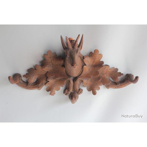 Porte manteau bois sculpt� For�t Noire Art Populaire