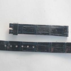 PATEK PHILIPPE Bracelet montre cuir bleu 12/11 mm