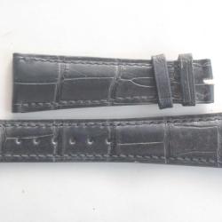 PATEK PHILIPPE Bracelet montre cuir bleu 22/16 mm