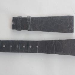 PATEK PHILIPPE Bracelet montre cuir noir 18/13 mm