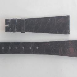 PATEK PHILIPPE Bracelet montre cuir noir 20/13 mm