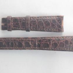 PATEK PHILIPPE Bracelet montre cuir noir 18/13 mm