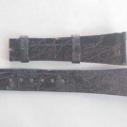 PATEK PHILIPPE Bracelet montre cuir noir 20/14 mm