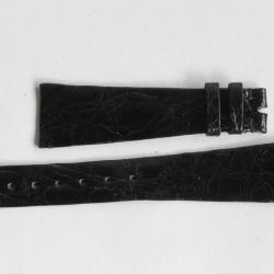 PATEK PHILIPPE Bracelet montre cuir noir 20 mm