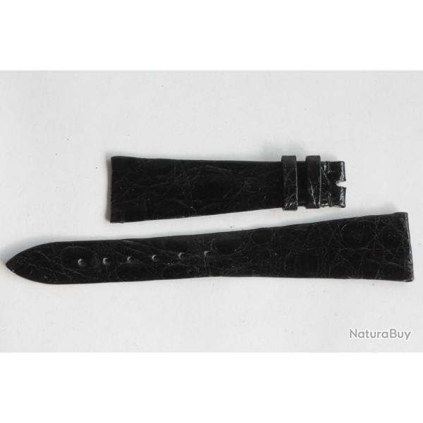 PATEK PHILIPPE Bracelet montre cuir noir 20 mm