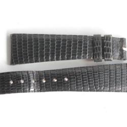 PATEK PHILIPPE Bracelet montre cuir noir 20 mm