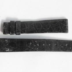 PATEK PHILIPPE Bracelet montre cuir noir 16 mm