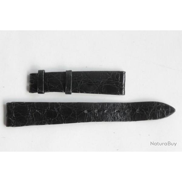 PATEK PHILIPPE Bracelet montre cuir noir 18 mm