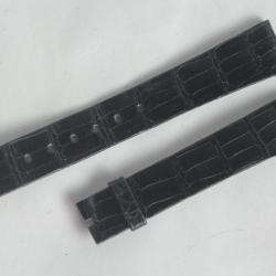 PATEK PHILIPPE Bracelet montre cuir noir 17 mm