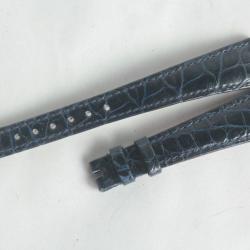 PATEK PHILIPPE Bracelet montre cuir bleu 16 mm