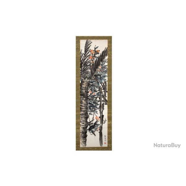 Peinture sur rouleau sign�e Xiang Zhe Zuo Chine Hanging scroll