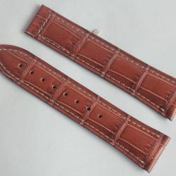 FREDERIQUE CONSTANT Bracelet montre croco Brun 21 mm