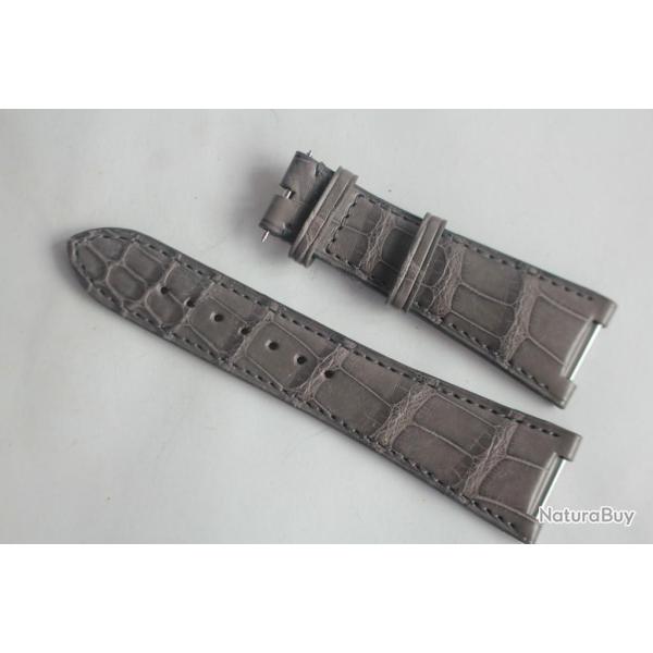 FREDERIQUE CONSTANT Bracelet montre croco Gris 25 mm