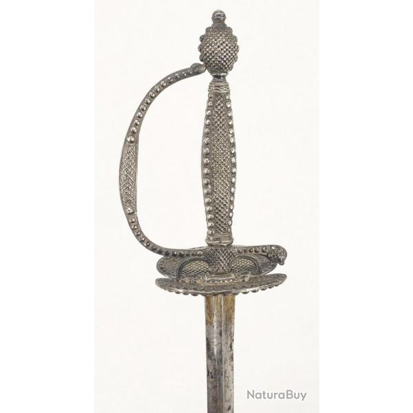 PEE D'OFFICIER EN ARGENT MARQUE JUSTICIA FRANCE ANCIENNE MONARCHIE RGNE DE LOUIS XVI Collection Fr