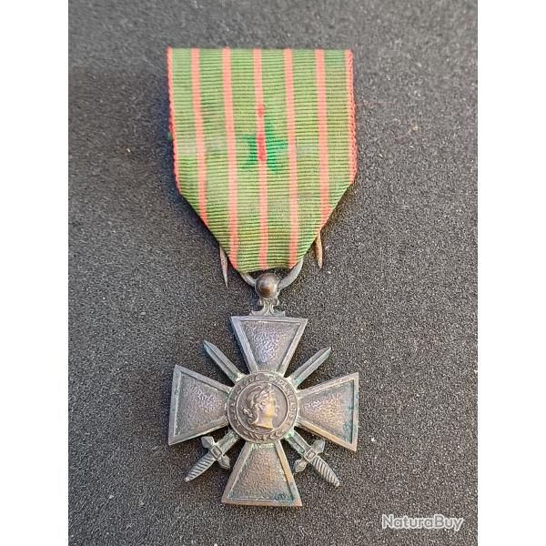 M�daille militaire - Croix de Guerre 1914 - 1917 avec une citation � l'ordre du r�giment