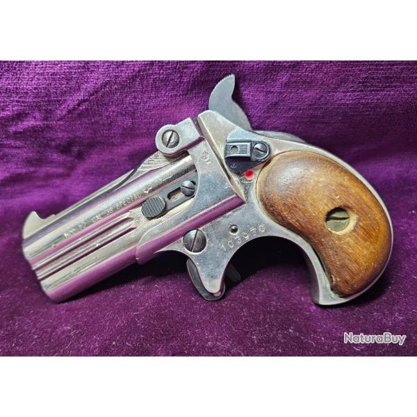 Pistolet Type Derringer, Rohm RG17 Chrome, 1970, cal. 38sp, Allemagne, Cat�gorie B