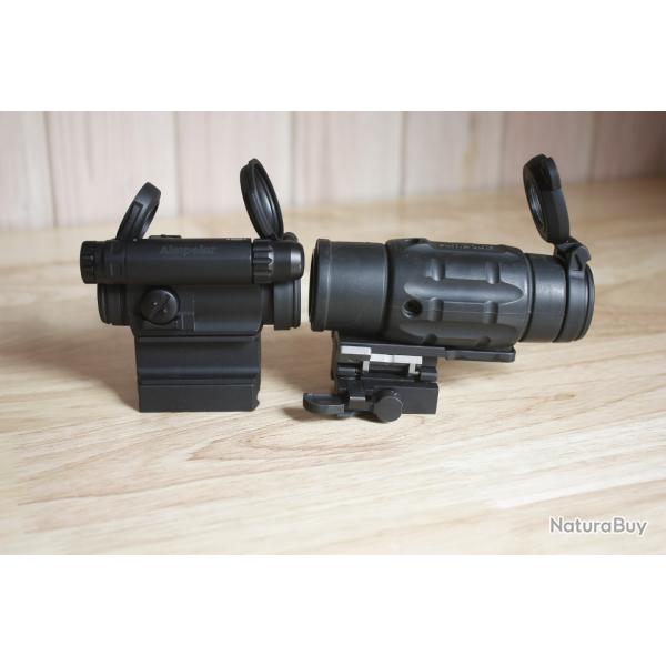 Aimpoint Comp M5 2moa + Magnifier 3x Mag + montage basculant Samson