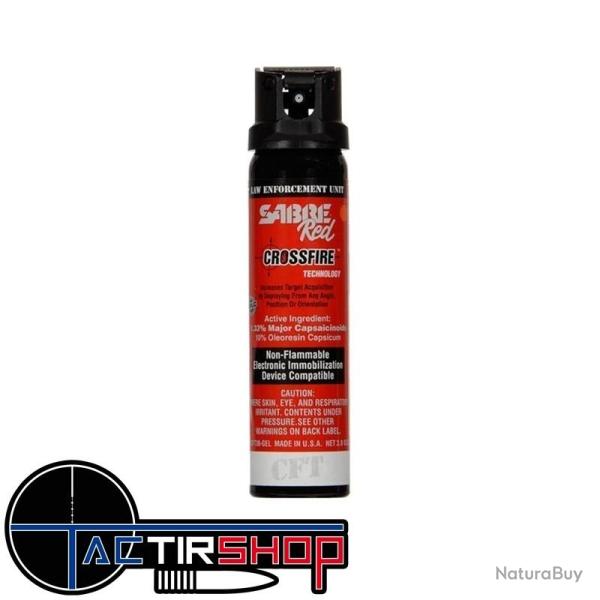 Bombe lacrymog�ne anti agression SABRE Red Crossfire 89 ml MK-4 Gel