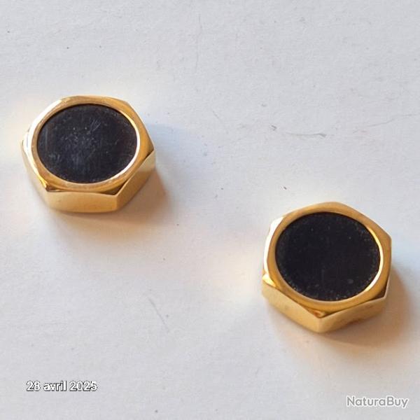 Cache bouton de manche de chemise, ann�e 70-80, la paire