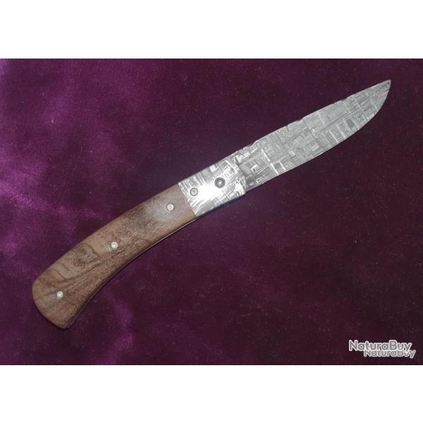 Couteau trapper : MTORITE Muonionalusta manche en Cdres ancient, magnifique oeuvre d'art!