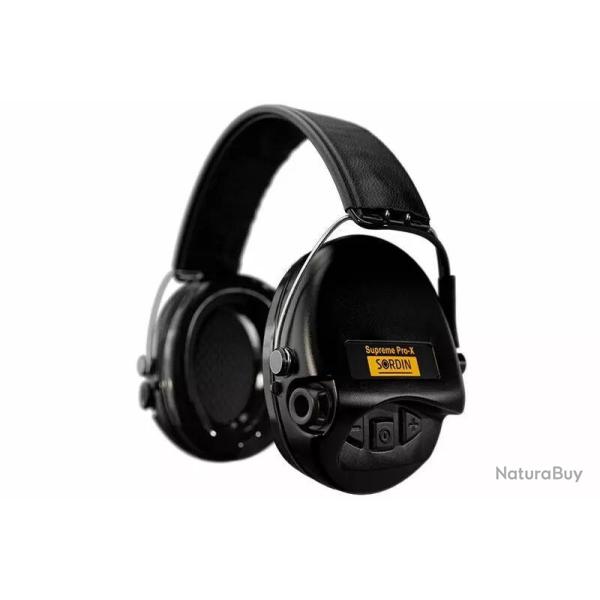 Casque �lectronique Supr�me Pro-X noir Sordin