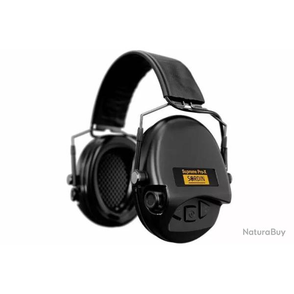 Casque Supr�me Pro-X Slim noir Sordin