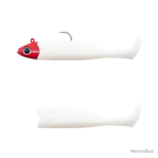 Combo Fiiish Master Shad Medium n�4 - 10cm 10cm 15g White Coco - Red Head