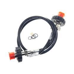 Raccord lyre Doube DIN - Jonction 2 bouteilles plongée + Purge - DUKE