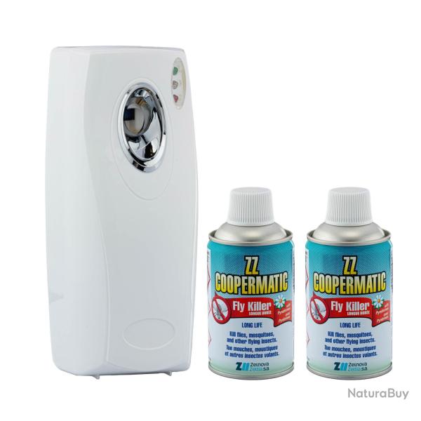 Pack diffuseur insecticide Coopermatic avec 2 recharges incluses