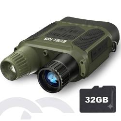 Jumelles Vision Nocturne Num&eacute;rique 400m &Eacute;cran 4" Zoom 7x IR 850 nm Photo Vid&eacute;o HD SD32 Go Piles AA