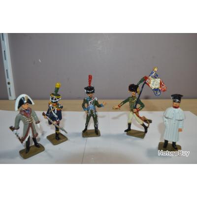 Figurine / Lot De 5 Soldats De Plomb Starlux Napoléon Collection ATLAS 1 32 24  Item 13477033