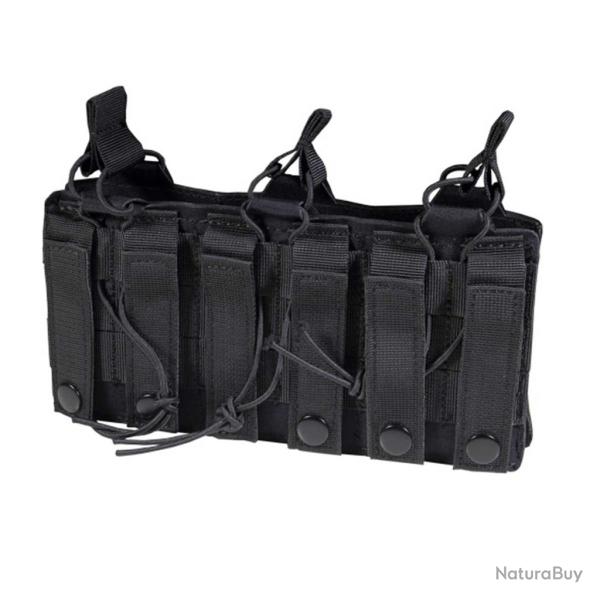 POCHE PORTE-CHARGEURS TRIPLE M4 DAGGER MK1 LASER - CORSO TACTICAL NOIR