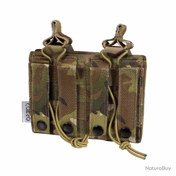 POCHE PORTE-CHARGEURS DOUBLE M4 DAGGER MK1 LASER - CORSO TACTICAL MULTICAM
